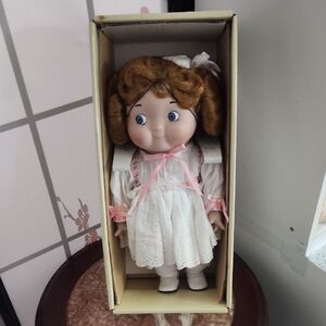 Goebel Dolly Dingle limited edition porcelain musical doll, vintage